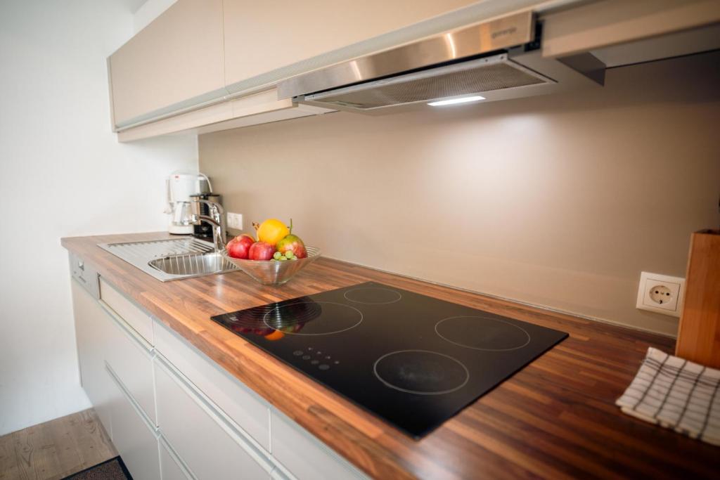Kuchyň nebo kuchyňský kout v ubytování Landhaus Schösser-Brandler