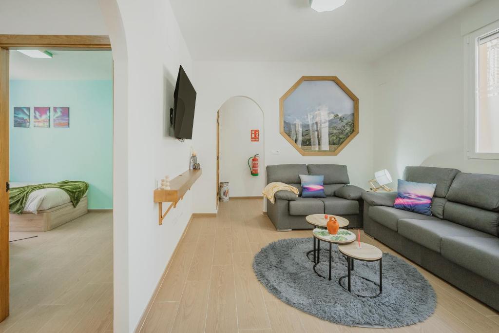 Posezení v ubytování La Aurora de Candeleda