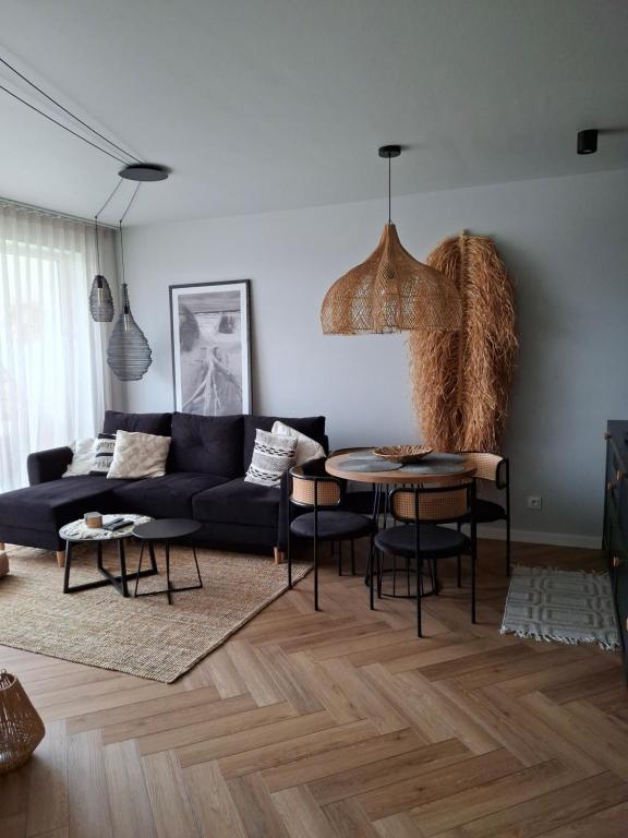 Khu vực ghế ngồi tại Apartament z basenem Ustronie Morskie