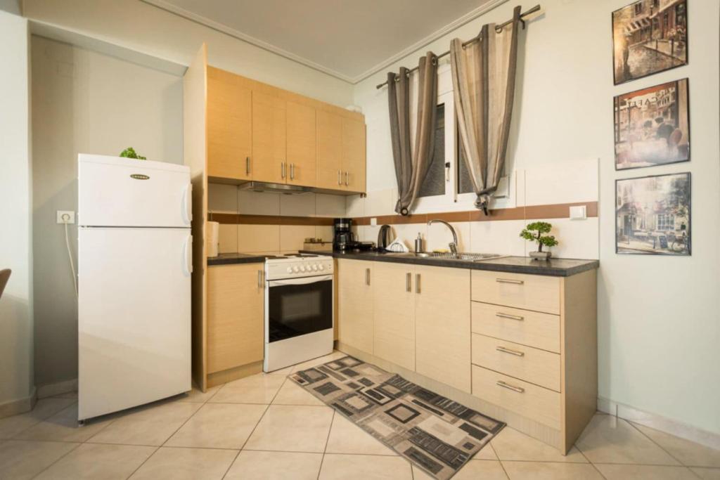 Kuchyňa alebo kuchynka v ubytovaní Sparta View Apartments Anais Boutique A1