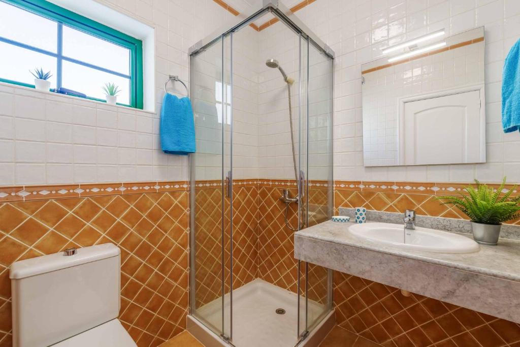 Koupelna v ubytování Villa Sargo