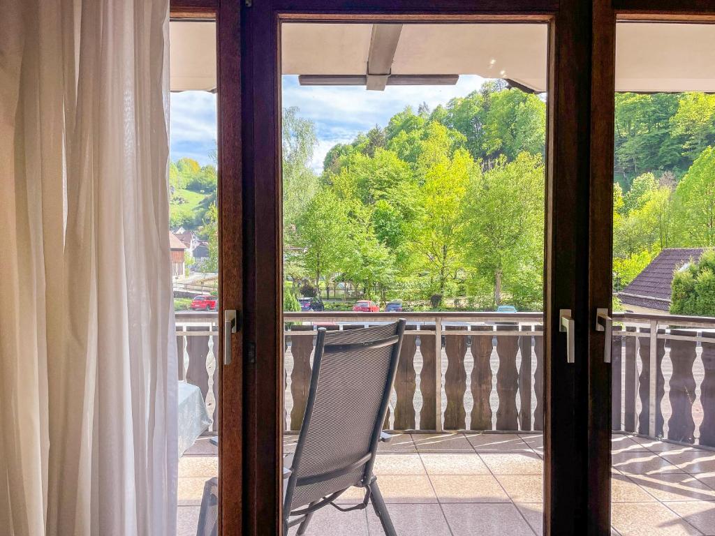 Balkón nebo terasa v ubytování Gästehaus Forellenhof
