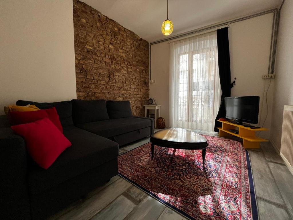Posezení v ubytování Taksim Apartment