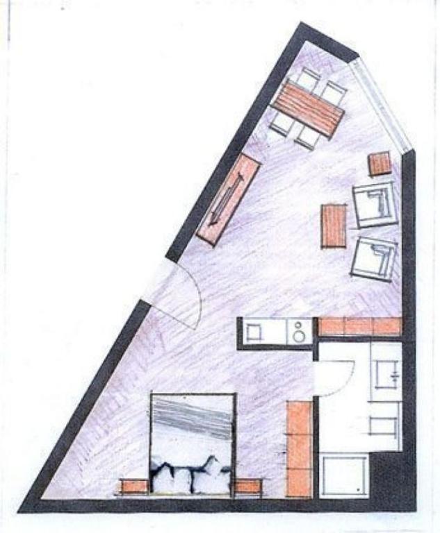 Půdorys ubytování Strandburg Juist Apartment 208 - Schwimmbad und Sauna kostenfrei