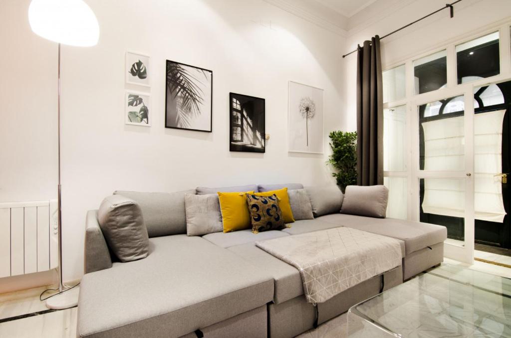 A seating area at Apartment Fresa, 3