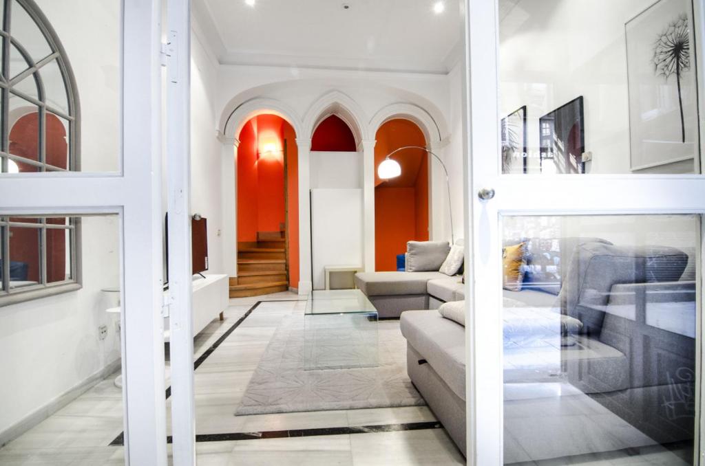 A seating area at Apartment Fresa, 3