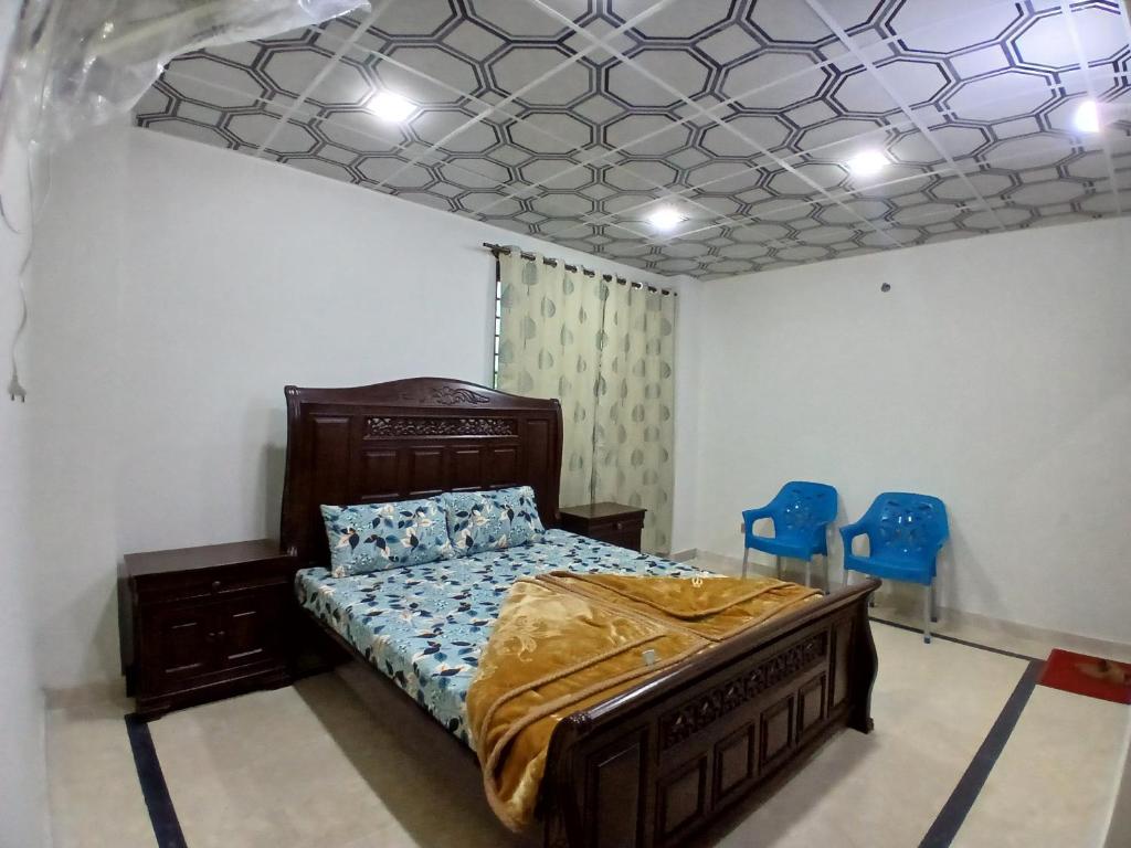 En eller flere senge i et værelse på Heaven View Villa