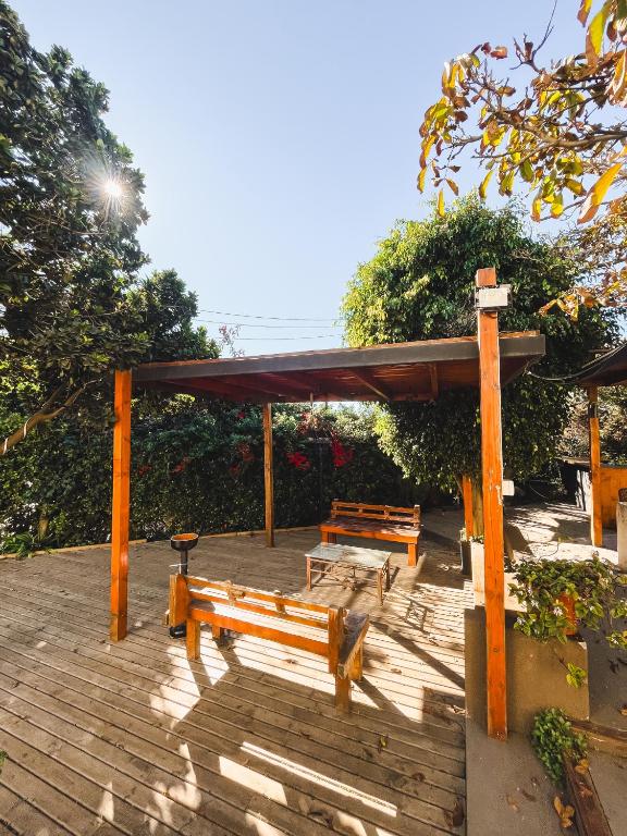 Zahrada ubytování MalaYerba Hostel