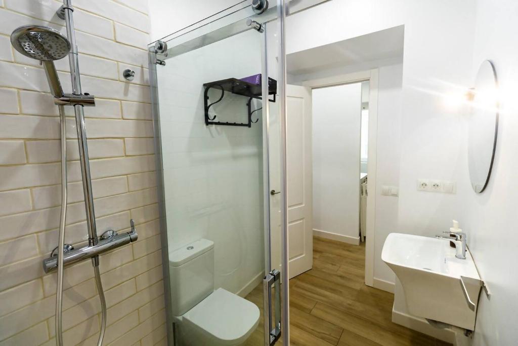 Koupelna v ubytování Apartamentos La Cruz Verde