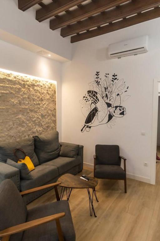 Posezení v ubytování Apartamentos La Cruz Verde