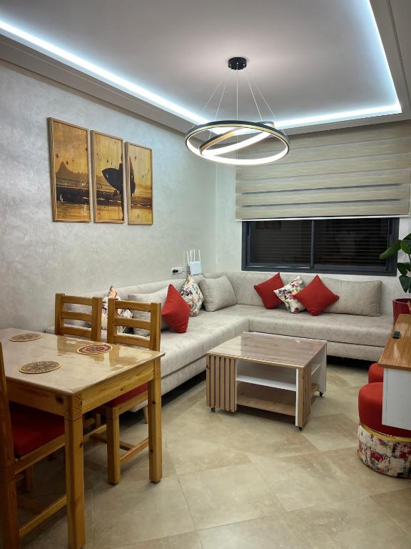Posezení v ubytování Safari Stay Appart front mer avec piscine