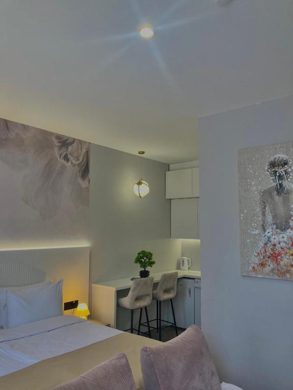Postel nebo postele na pokoji v ubytování Move In Apartments