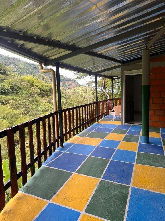 Balkón nebo terasa v ubytování La Casa De Los Sueños Colombia Centro de Bienestar y Hostel Temático Ancestral