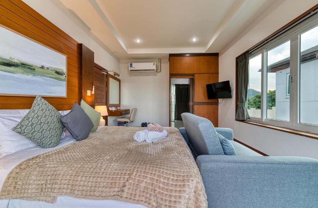 Postel nebo postele na pokoji v ubytování Surisa Seaview Pool Villas
