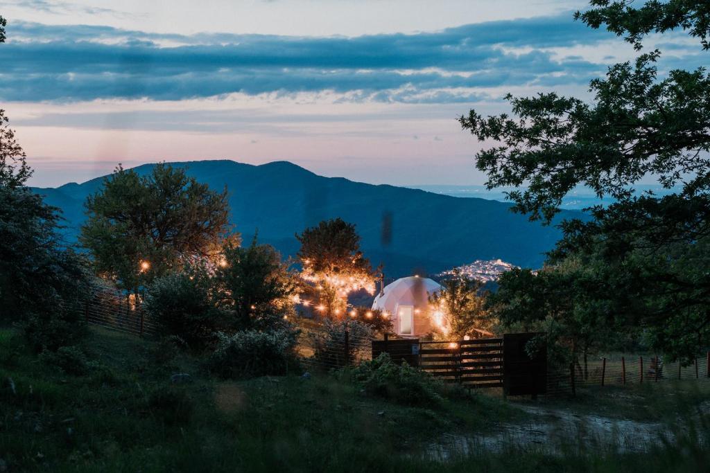 Příroda nedaleko luxury tent