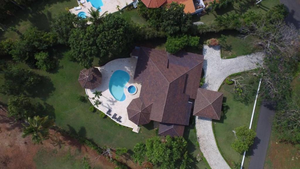 Letecký snímek ubytování Villa Maud