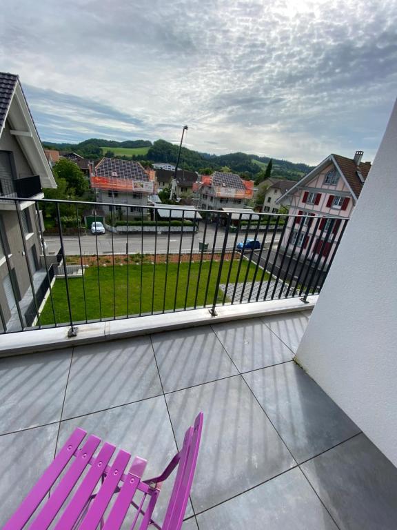 Balkón nebo terasa v ubytování Upper Floor