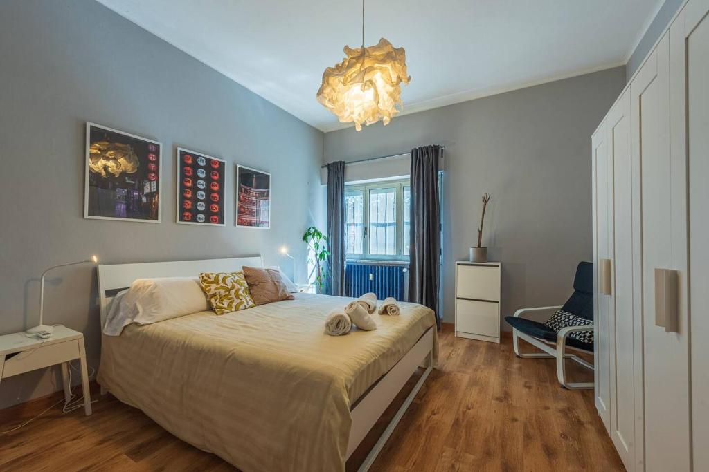 Postel nebo postele na pokoji v ubytování OTR apartment, Alba