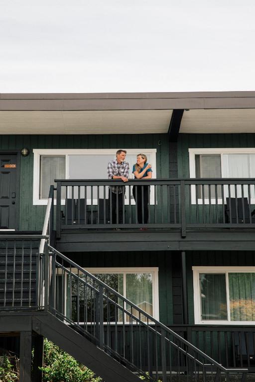 Balkón nebo terasa v ubytování Ucluelet Wildwood Inn
