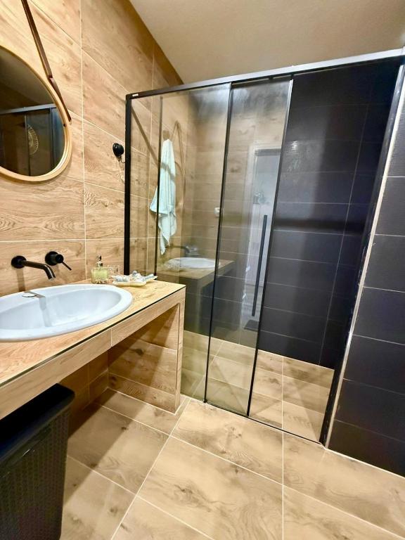 Koupelna v ubytování Apartmány Apollo