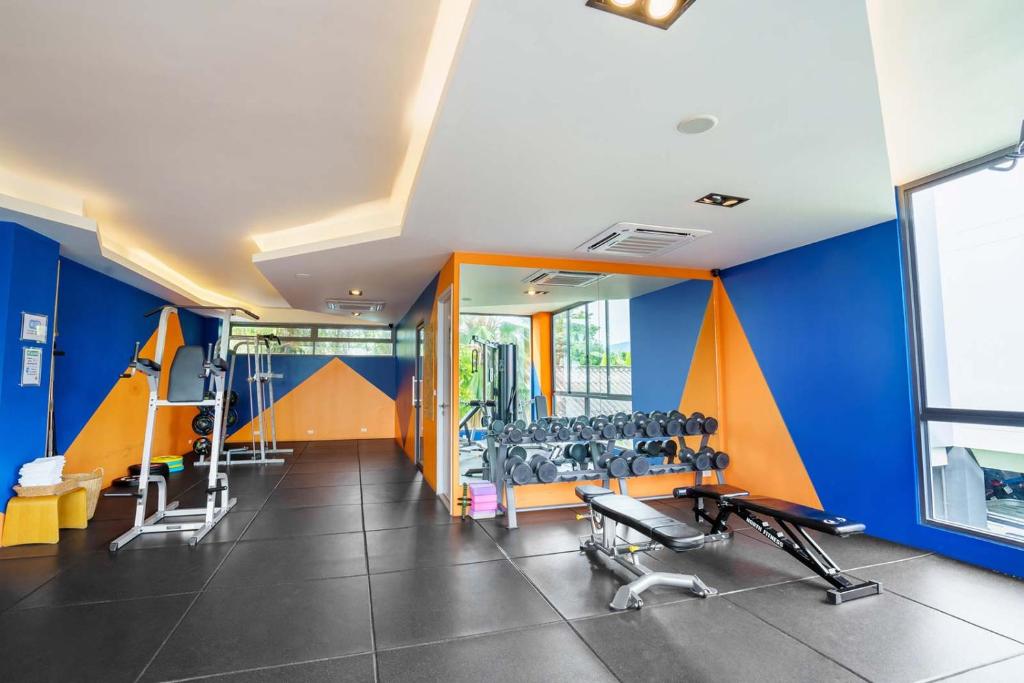 Fitnesscentret og/eller fitnessfaciliteterne på Brand New Luxury 3BR with Private Hammam