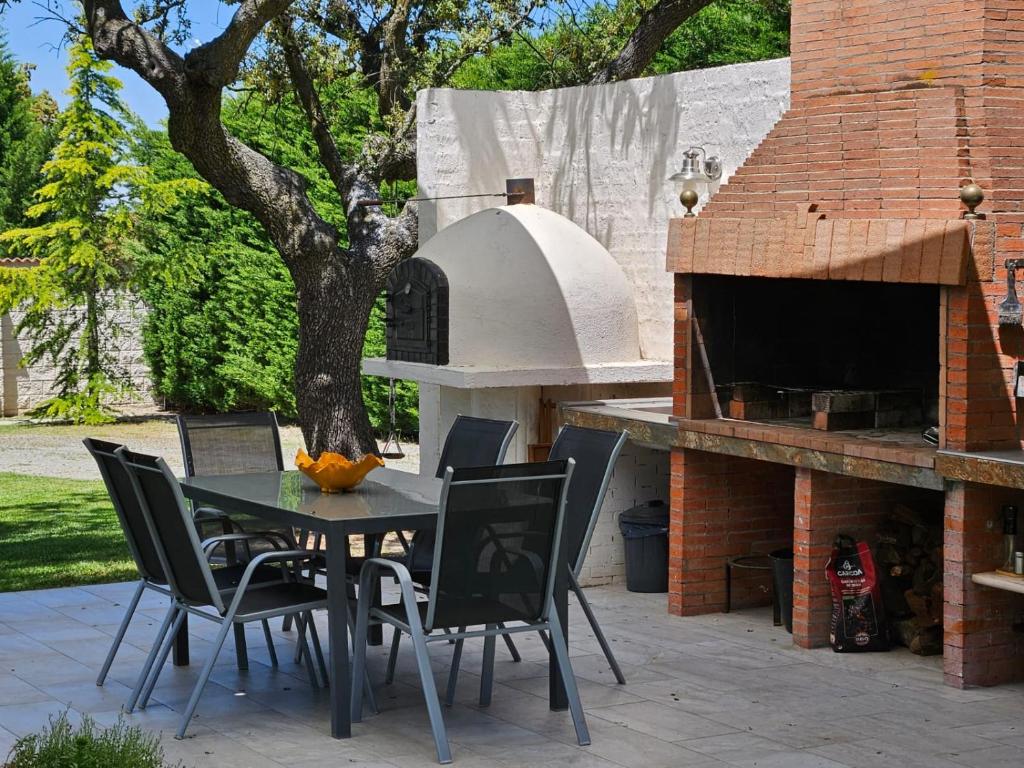 Patio alebo iná vonkajšia časť ubytovania Villa Prana