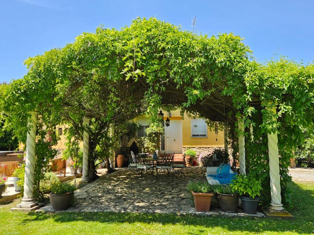 Vonkajšia záhrada v ubytovaní Villa Prana
