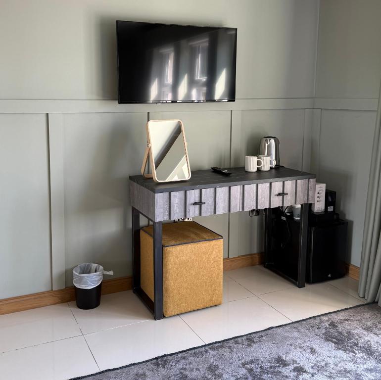 Příslušenství pro přípravu čaje a kávy v ubytování Oban House House