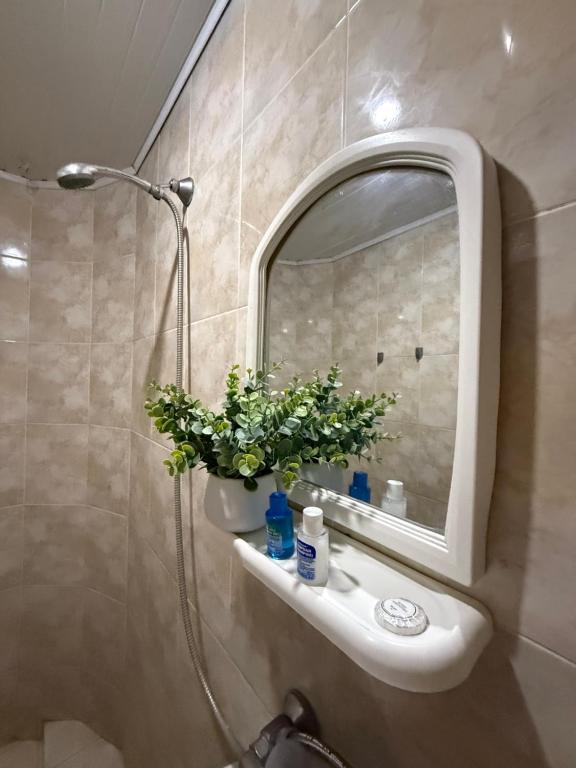Koupelna v ubytování LUNA Hotel