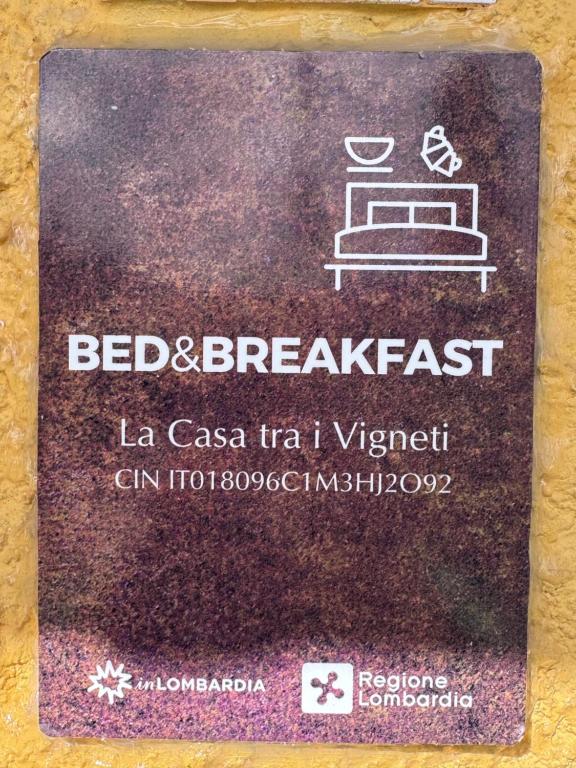 La casa tra i vigneti tanúsítványa, márkajelzése vagy díja