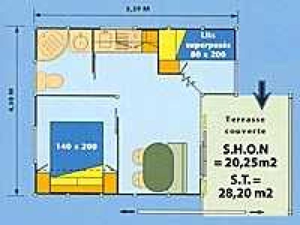 Půdorys ubytování Chalet 4 étoiles - Piscine - efa00d
