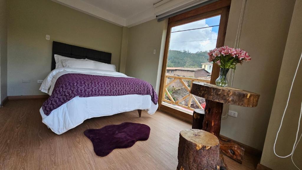 Postel nebo postele na pokoji v ubytování Amaru TreeHouse
