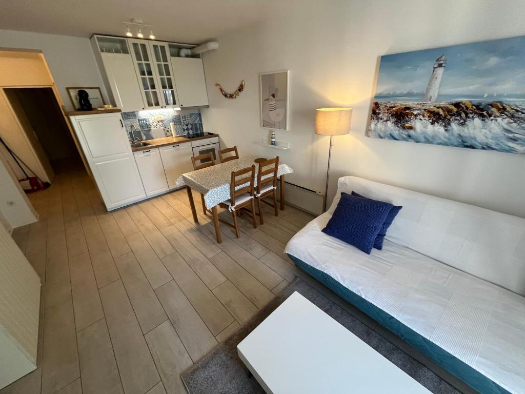 Kuchyň nebo kuchyňský kout v ubytování Apartments Selce