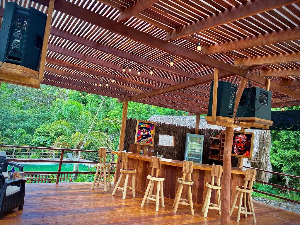 Restaurace v ubytování 4 Pozos Tayrona