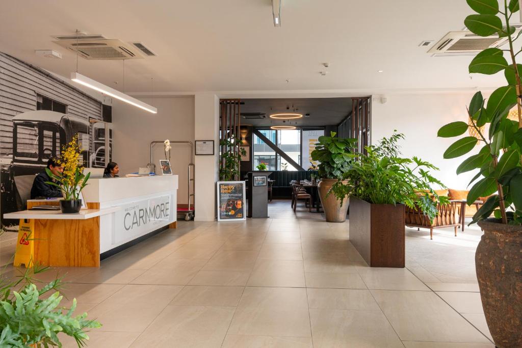 Vstupní hala nebo recepce v ubytování Carnmore Hotel Christchurch