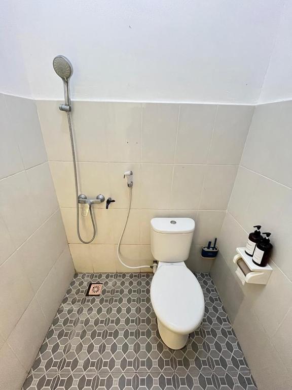 Un baño de parida bungalow