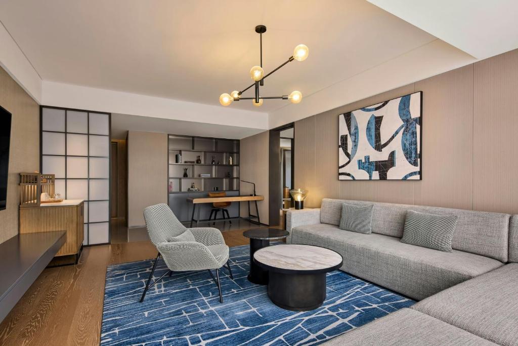 Posezení v ubytování Sheraton Grand Xiamen Jimei