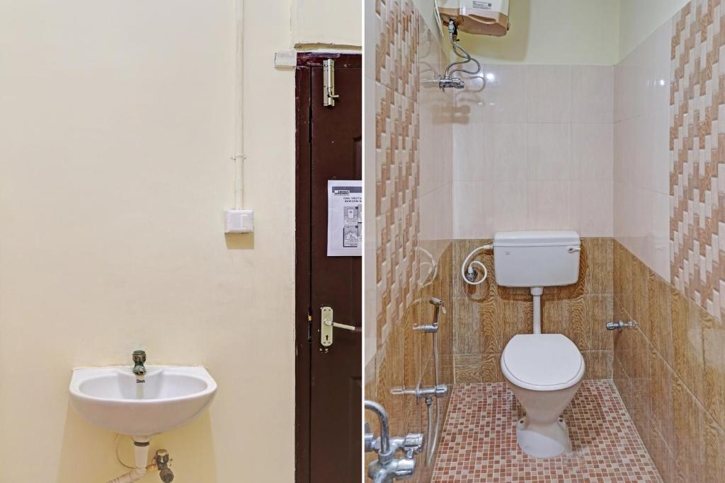 Koupelna v ubytování Collection O Orchid Residency Medavakkam