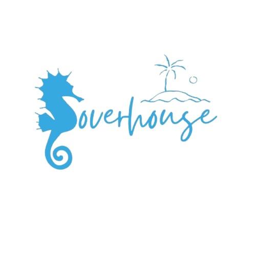 a logo for a beach resort with a seahorse at SoverHouse affittacamere a Soverato Marina in Soverato Marina