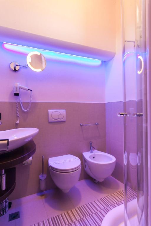 Koupelna v ubytování Hotel Krone