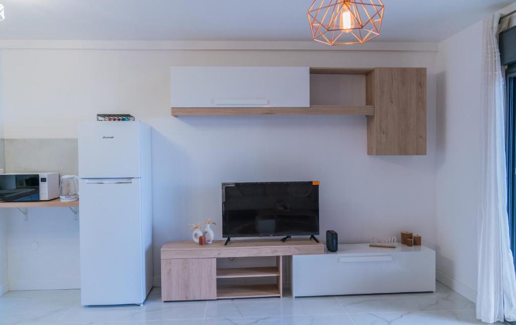 Kuchyň nebo kuchyňský kout v ubytování Sea View & Spa