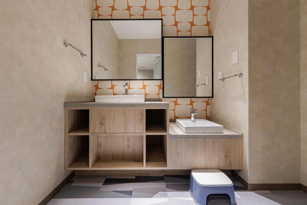 Koupelna v ubytování KAMENOI HOTEL Kamogawa