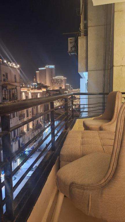 Posezení v ubytování downtown Family Suites