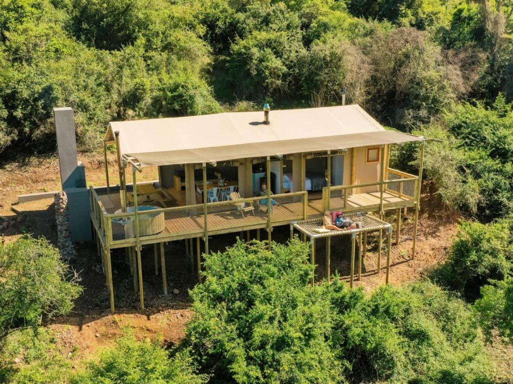 Zahrada ubytování AfriCamps Addo