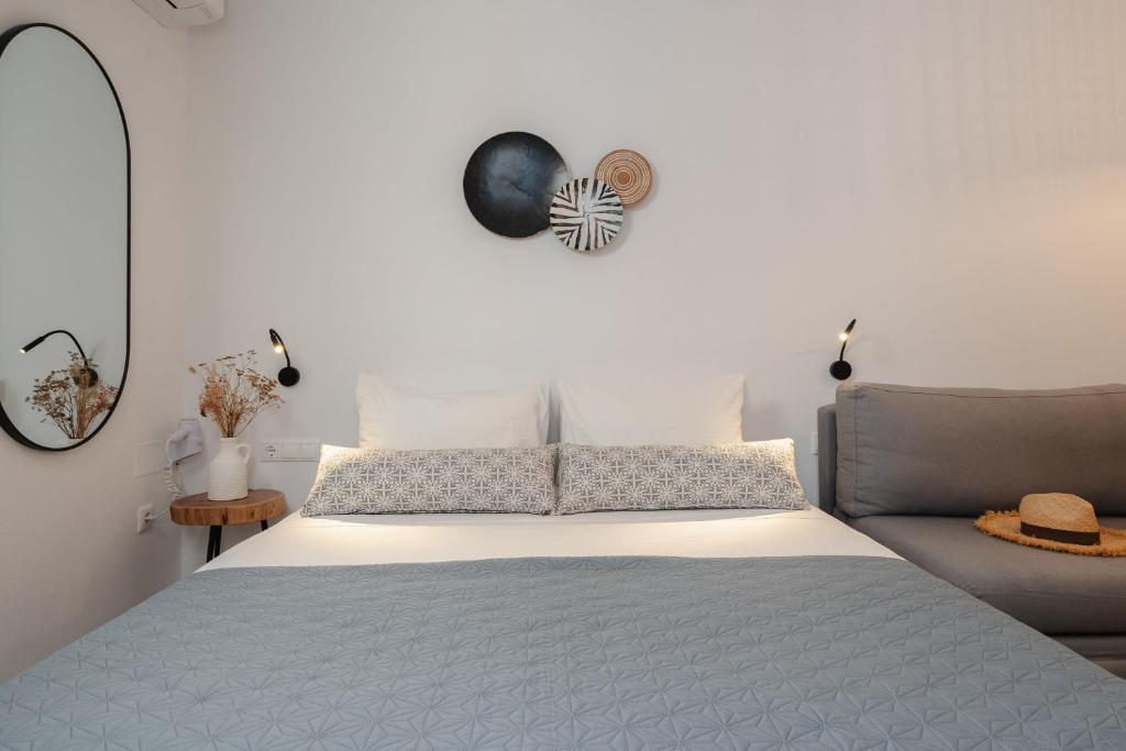 Posteľ alebo postele v izbe v ubytovaní Sea View Apartments & Studios