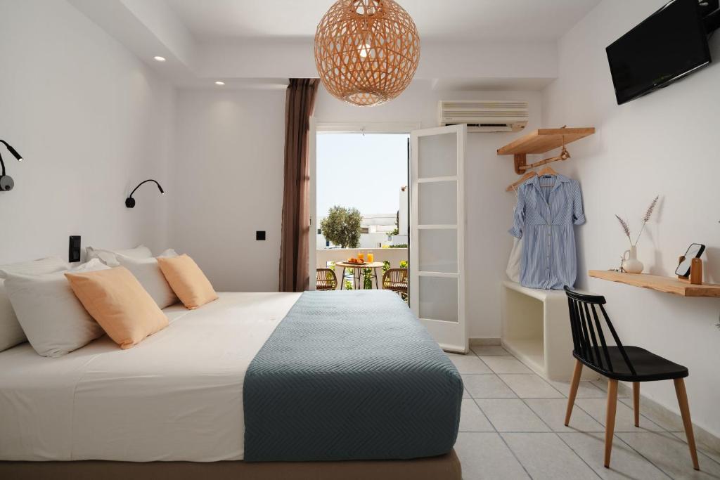 Posteľ alebo postele v izbe v ubytovaní Sea View Apartments & Studios