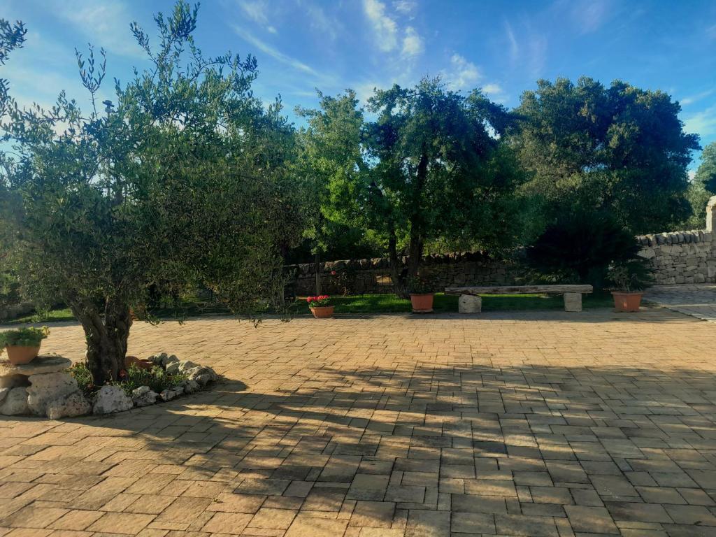 Vonkajšia záhrada v ubytovaní La Rosa dei Trulli B&B