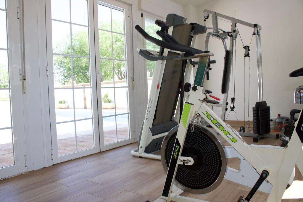 Fitness centrum a/nebo fitness zařízení v ubytování Lujosa casa en la cuna del Quijote