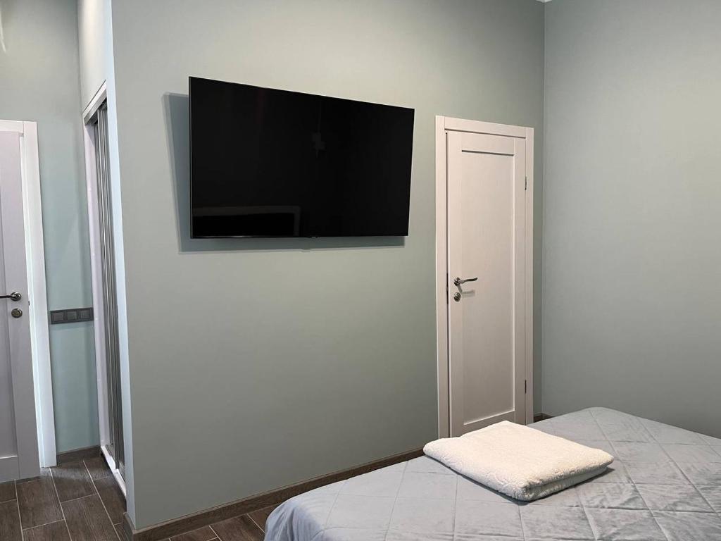 TV a/nebo společenská místnost v ubytování Green Hall Hotel