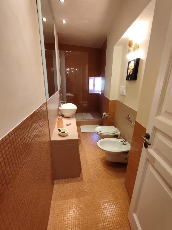 Koupelna v ubytování La Via della Giudecca